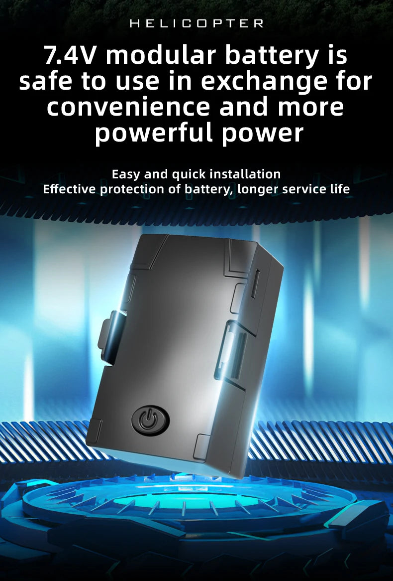 C032 RC Helicopter 2.4G 6-Aixs Gyroscope 6CH Altitude Hold Optical Flow Brushless Remote Control Helicopter Toys For Kid Adult