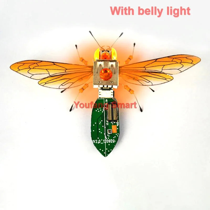 STEAM DIY Robotic Insects Science Invention Electronic Animal for School Competition Non-soldered DIY Kit Stem Toys Robot Animal