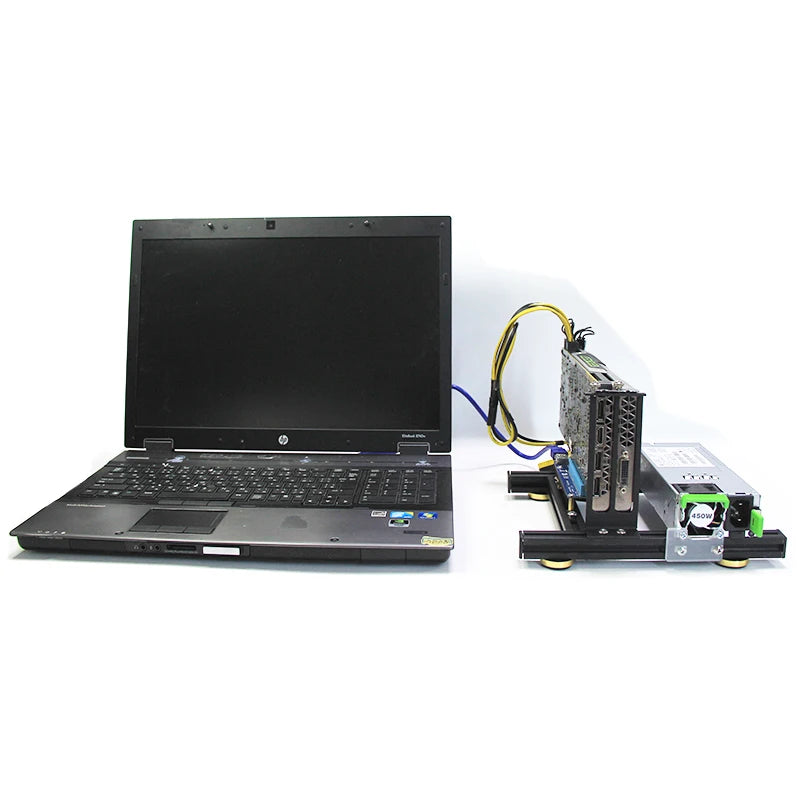 Laptop external graphics card dock mini pcie to pciex16 riser card set bracket + riser card + GPU power cable + power supply