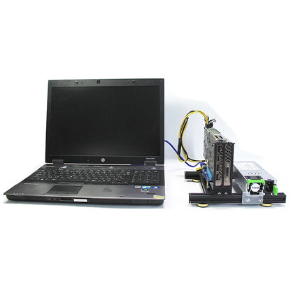 Laptop external graphics card dock mini pcie to pciex16 riser card set bracket + riser card + GPU power cable + power supply