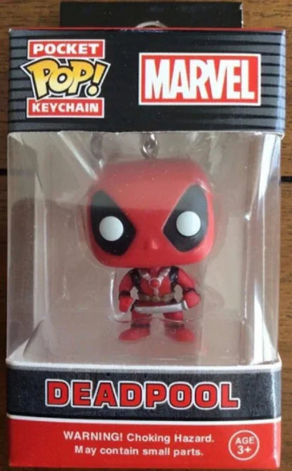 Funko POP Keychain Endgame Captain Venom Deadpool Iron man Keychain Action Figures Toys for Children Christmas Gift