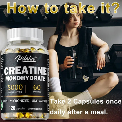 Creatine Monohydrate Supplement - To Help Build Muscle, Enhance Energy and Performance