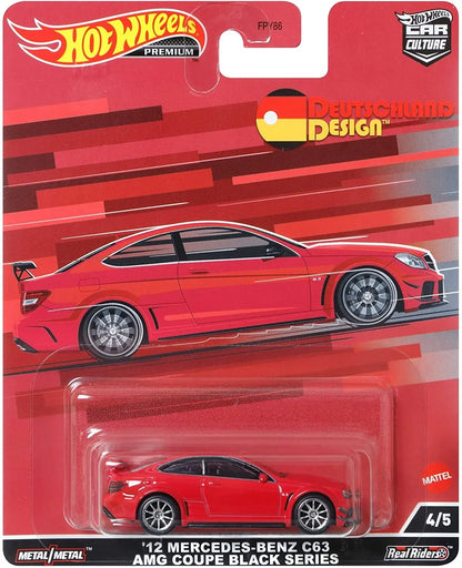 Original Hot Wheels Premium Car Deutschland Design 1/64 Diecast Vehicle Porsche 911 Audi S4 Mercedes Benz Model Kids Toys Boys