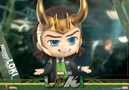 Limited Hot Toys COSBABY Mini Collectible Action Figure COSB874 COSB875 TVA Uniform President Loki Cosplay Model Fans Toys