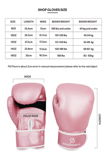 8/10/12/14/16oz Kids Women/Men Boxing Gloves Sanda Sparring Muay Thai MMA Karate Punch Training Mitts Kickboxing Boxe De Luva