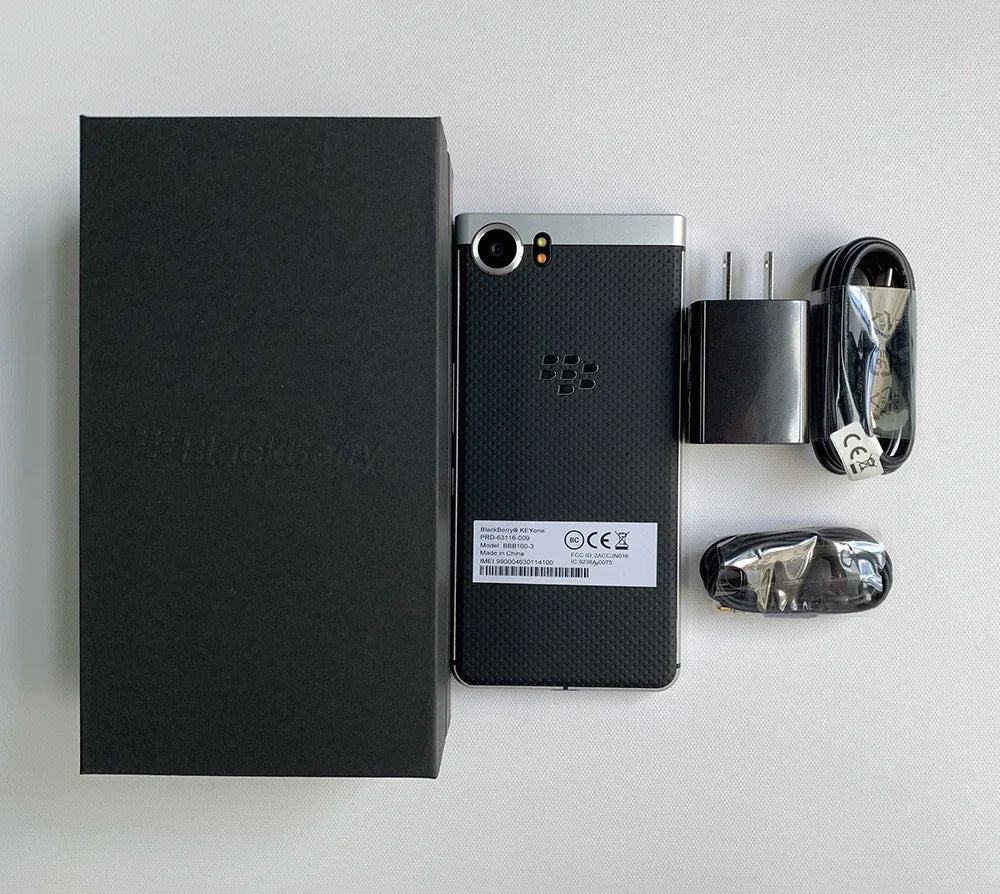 Original BlackBerry KeyOne 4G LTE Mobile Phone 4.5'' 3GB+32GB 4GB+64GB 12MP+8MP QWERTY Keyboard Octa-Core Android SmartPhone