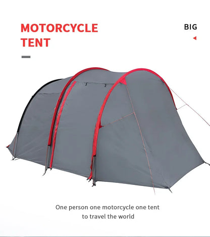Motorcycle Hiking Tent Outdoor Camping Cloud Tourer Double Layers Motorcycle Storage 2 Man Tent  Ultralight Tent