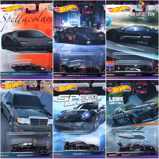 Hot Wheels Car Model Hxd63 Car Culture Fast & Furious Alloy Hw Car Model Garden Avenue Iron Bottom Rubber Tire Custom Gift Toys