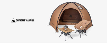 OneTigris Coco Nest Solo Dome Tent with Stove Jack 3000mm Waterproof Camping Hot Tent with Mesh Inner for Bushcraft Glamping