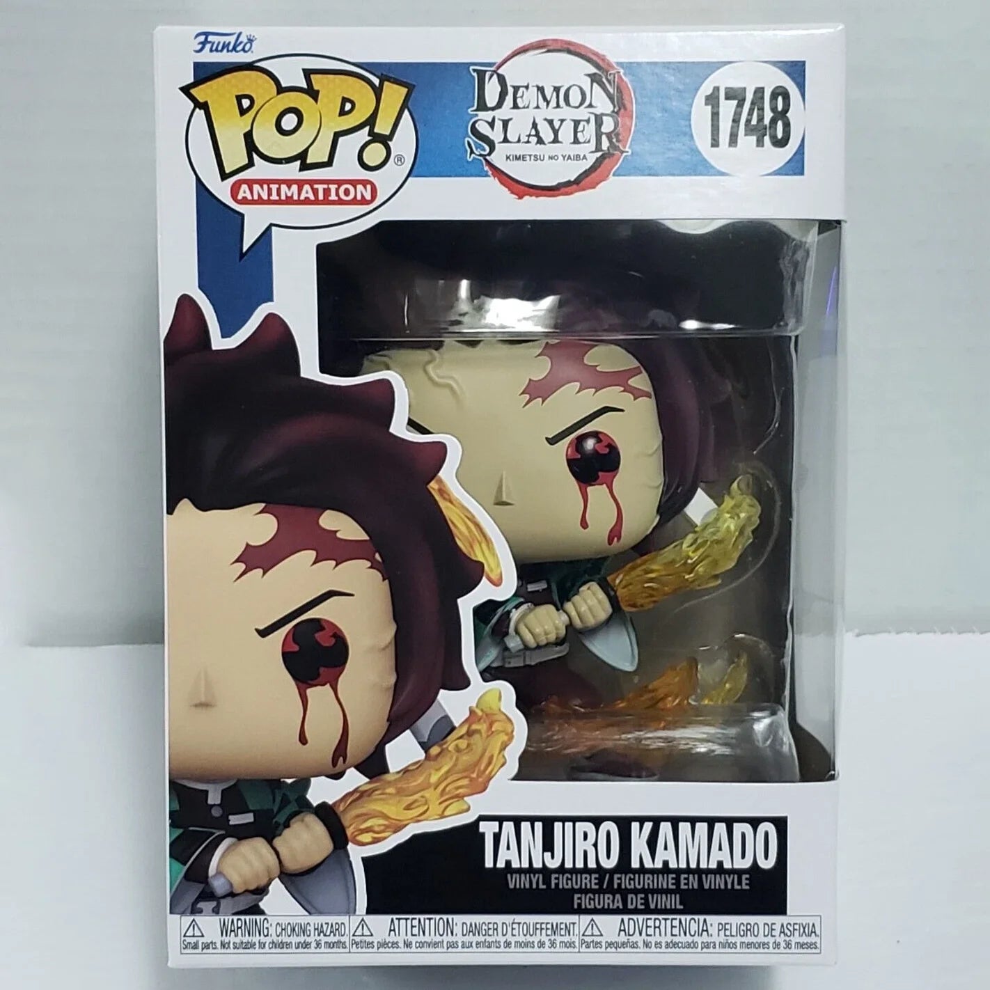 Demon Slayer Anime Figure Tanjiro Kamado(Sun Breathing)#1748 Funko Pop 4.55in Vinyl Figure Collectible Limited Edition Toy Gift