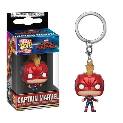 Funko POP Keychain Endgame Captain Venom Deadpool Iron man Keychain Action Figures Toys for Children Christmas Gift