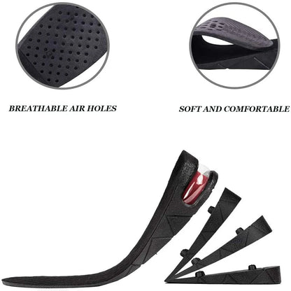 Height Increase Insole Invisible Heightening Template Air Cushion Shoe Inserts Variable Height Insoles Adjustable Cut Foot Pad