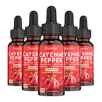 60ml Cayenne Pepper Drops - Heart Health, Immunity, Improves Digestion - Gluten-free, Non-GMO