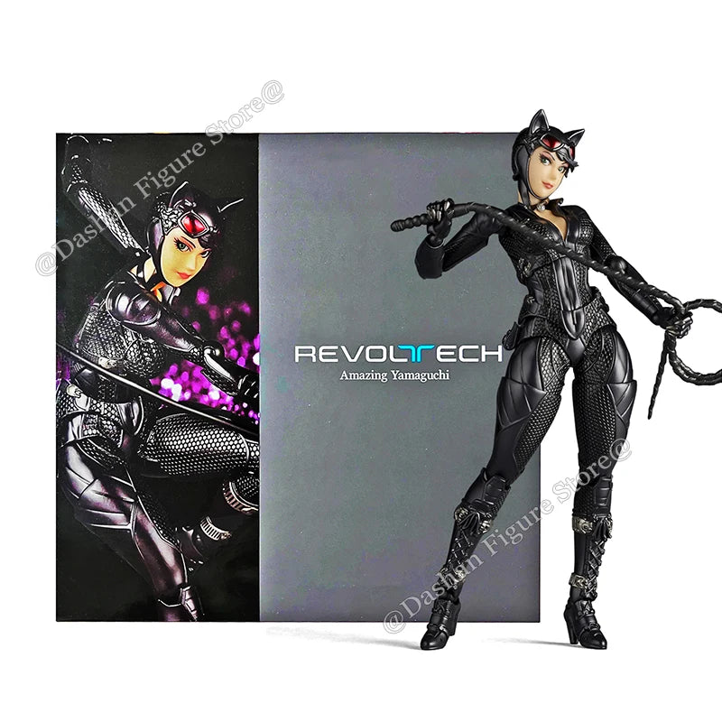 Amazing Yamaguchi Catwoman Selina Kyle Action Figure Kaiyodo Revoltech Figures Collection 15cm Comic The Cat Woman Model Toys