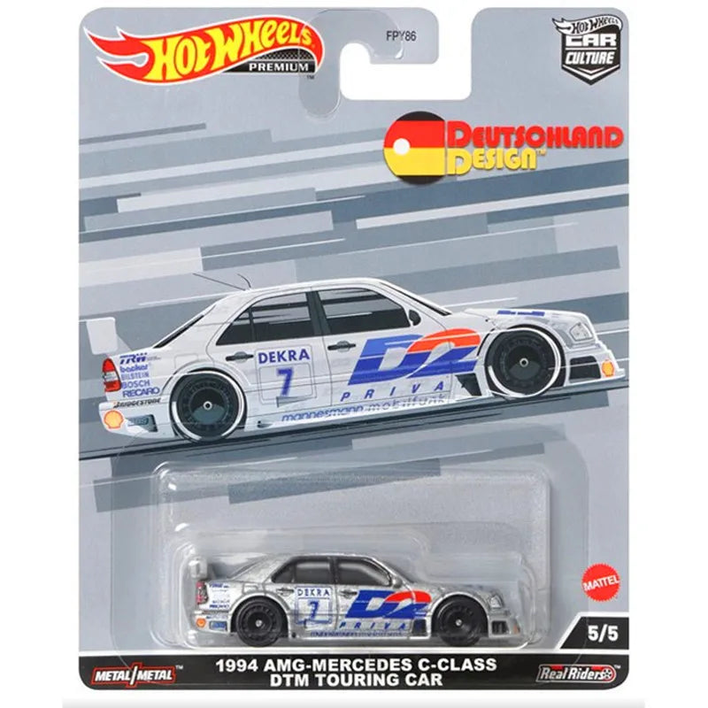 Original Hot Wheels Premium Car Deutschland Design 1/64 Diecast Vehicle Porsche 911 Audi S4 Mercedes Benz Model Kids Toys Boys