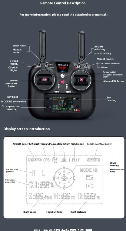 Yuxiang F02s Flying Wolf Armed Helicopter Rc Remote Control Aircraft Gps Positioning Automatic Return 1:34 Aircraft Model