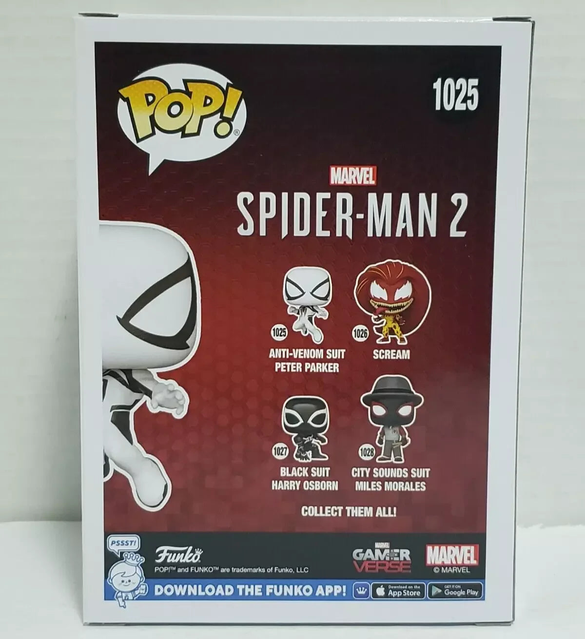 Marvel Spider Man Figure Anti Venom Suit Peter Parker # 1025 Funko Pop 4.15 in Figures Collectible Limited Edition Model Toy