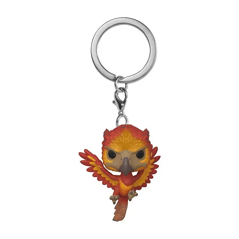 Funko POP Dementor Hermione Luna Lovegood Dobby Snape Ron Ginny Magic School Fawkes Hedwig Model Dolls Action Figure Keychain