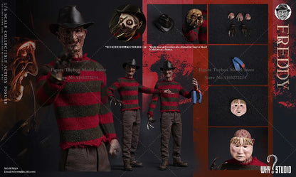 WHY STUDIO 1/6 WS018 Jason WS019 Freddy Mash Horror Man Action Figure 12" Full Set Soldier Model Collection Halloween Gift