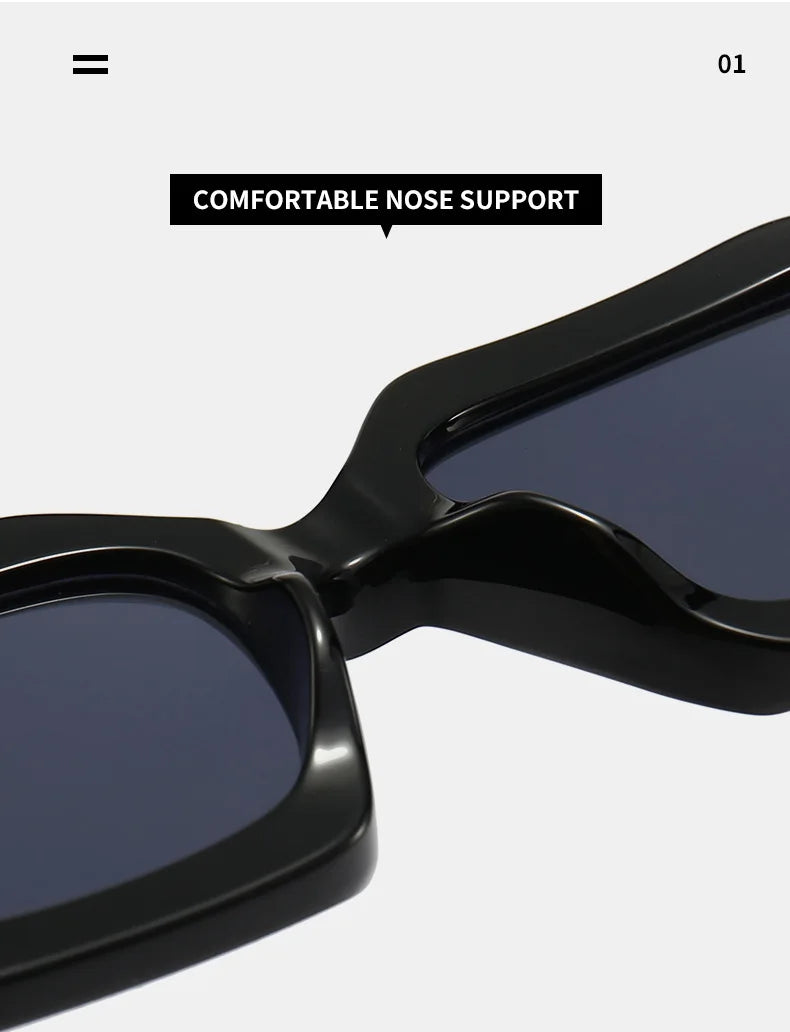 Fashion Square Sunglasses New Woman Luxury Brand Small Rectangle Sun Glasses Female Gradient Eyewear UV400 Oculos De Sol