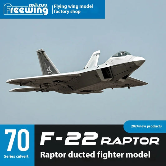 New Products In 2025 Freewing Flying Wing Model 70mm F-22 Raptor "Raptor" Ducted Model Airplane Toy Model
