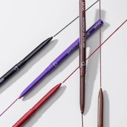Waterproof Black Brown Eyeliner Pencils Smudge-Proof Long Lasting Easy To Wear Eye Liner Gel Matte Quick Drying Eyeliner Pen