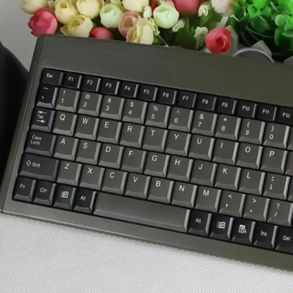 USB Wire Mini 88Key Ergonomic Keyboard Waterproof Keyboards for Office Cashier Industrial Use Durability Build Keyboard F19E
