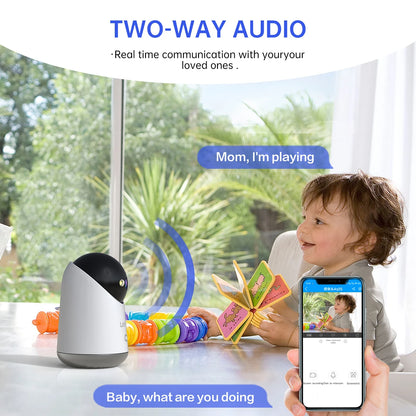Lenovo 3MP HD WiFi Camera Smart Home Indoor IP Surveillance Camera Auto Tracking Security CCTV Surveillance Smart Baby Monitor