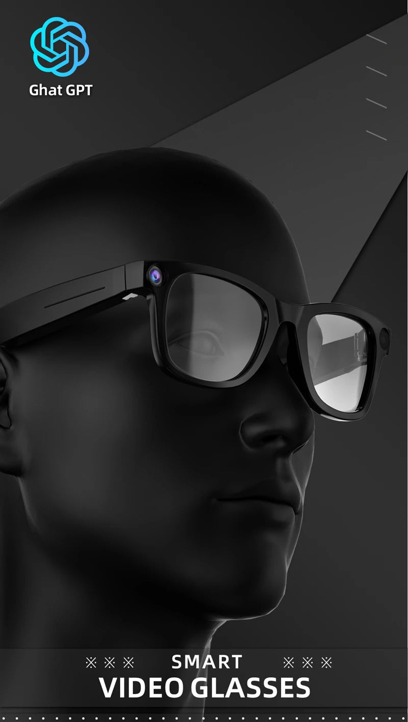 Xiaomi Mijia Smart AI Glasses 800W pixel AI Shooting Camera HD Photo Video Voice Call Translation Waterproof Bluetooth Glasses