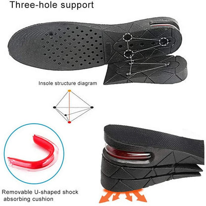 Height Increase Insole Invisible Heightening Template Air Cushion Shoe Inserts Variable Height Insoles Adjustable Cut Foot Pad