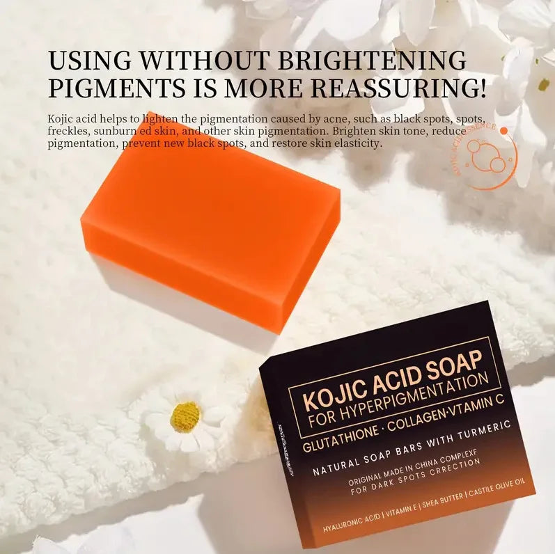 100g Kojic Acid Soap Glutathione Hand Soap Papaya Bath Soap Face Cleanser Makeup Remover