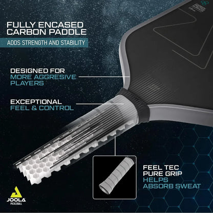 USAPA Approved T700 Raw Carbon Fiber Pickleball Paddle Spin Textured Surface