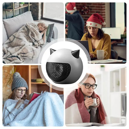 Electric Space Heater Portable Small Heater Portable Electric Heaters Tiny Cute Electric Desktop Heater For Home Bedroom Living