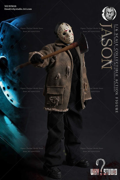 WHY STUDIO 1/6 WS018 Jason WS019 Freddy Mash Horror Man Action Figure 12" Full Set Soldier Model Collection Halloween Gift