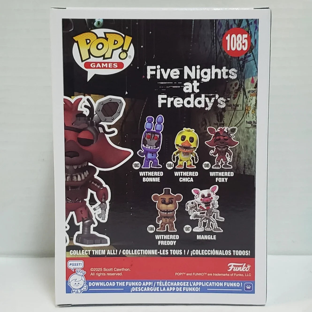 Five Nights at Freddy's Withered Foxy 1085 Figures Funko Pop 4.1 inch Vinyl Figure Collectible Limited Edition Model Toy Gift
