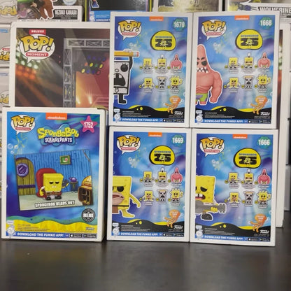 SpongeBob SquarePants And Patrick Star Figures#1666 1668 1669 1670 Funko Pop Vinyl Figure Collectible Limited Edition Toy Gift