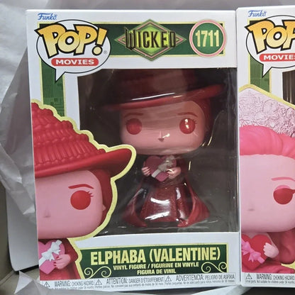 Funko Pop Wicked Figure Elphaba Glinda Valentine #1711 1712 4.65 inches tall Figures Collectible Limited Edition Model Toy Gift