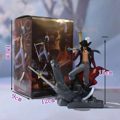 16Cm One Piece Mihawk Action Figure PVC Figurine Model Toy Desktop Decoration Collectibles Anime Figures Boy'S Birthday Gift