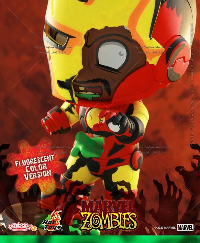 HotToys Marvel Zombie IronMan Captain American Deadpool Wolverine Hulk Doctor Strange Daredevil Magneto Mini Figurine Model
