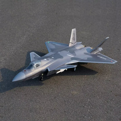 Flyfans Dual Engine 70mm J-20g Jet Fighter Weilong Assembled Fixed Wing Model Aircraft Fire Fan Rc Plane Chengdu J20