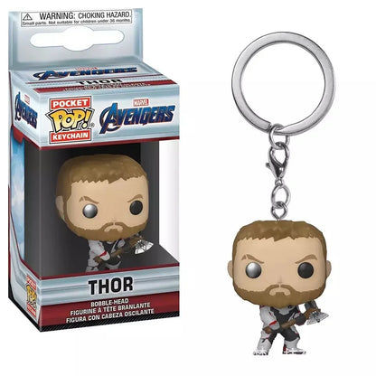 Funko POP Keychain Endgame Captain Venom Deadpool Iron man Keychain Action Figures Toys for Children Christmas Gift