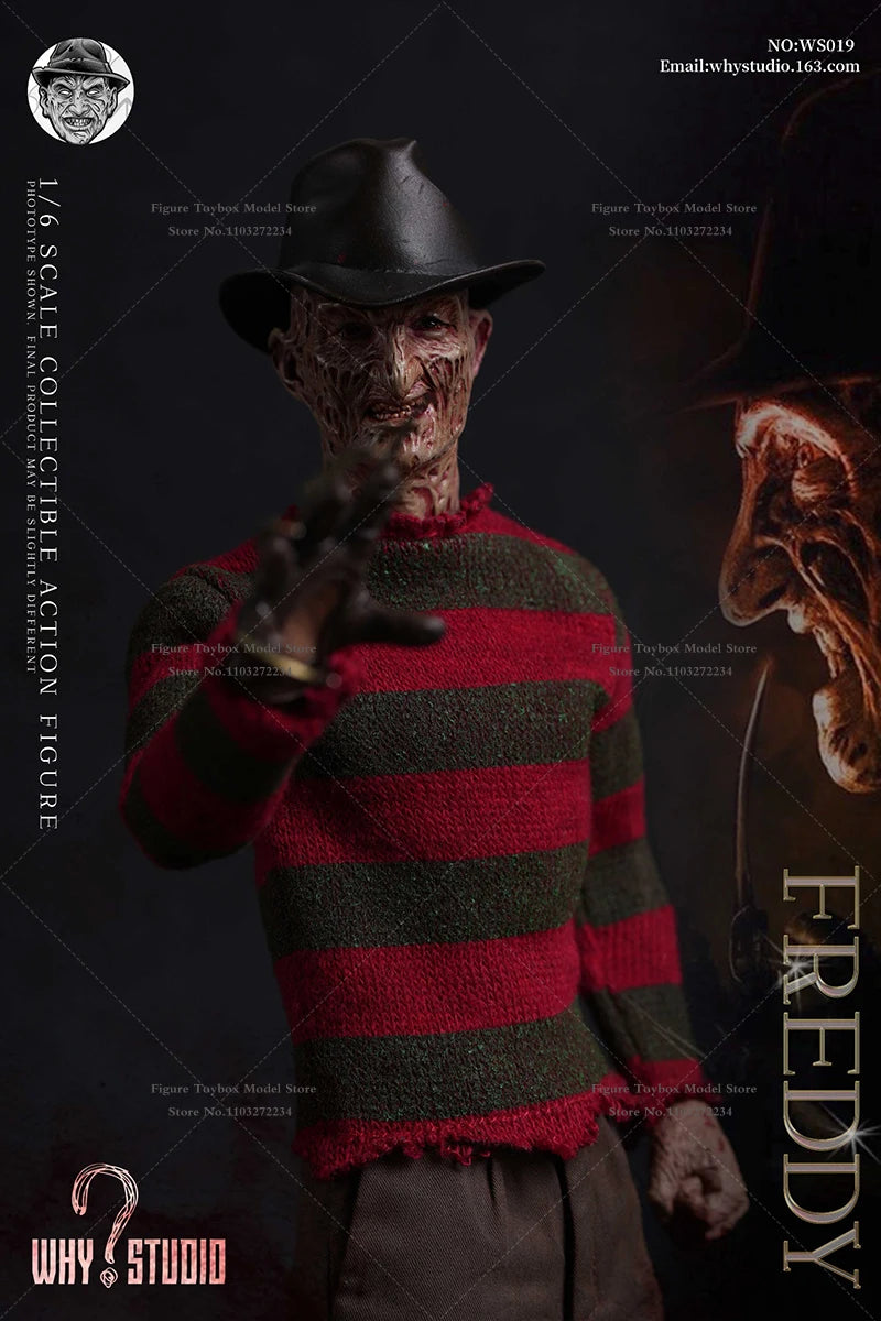 WHY STUDIO 1/6 WS018 Jason WS019 Freddy Mash Horror Man Action Figure 12" Full Set Soldier Model Collection Halloween Gift