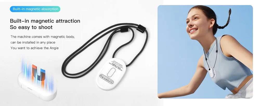 Magnetic POV 4K Ultra Mini Action Cam Wireless WiFi Wearable Camera YouTube Influencers Pocket Vlog Recorder HD  Travel Bodycam