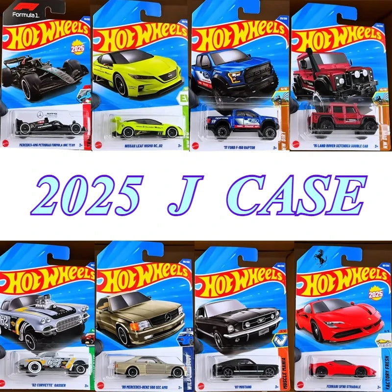 2025J Original Hot Wheels Car 1/64 Diecast Mercedes AMG Porsche Toyota GR86 Nissan Leaf Nismo Ferrari SF90 Stradale Toy for Boy
