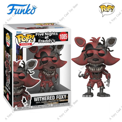 Five Nights at Freddy's Withered Foxy 1085 Figures Funko Pop 4.1 inch Vinyl Figure Collectible Limited Edition Model Toy Gift