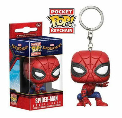 NEW FUNKO POP MARVELs Spider-Man Spider-GWEN GREEN GOBLIN ZOMBIE HUNTER SPIDEY Peter Parker Mysterio Keychain Vinyl Figure Toys