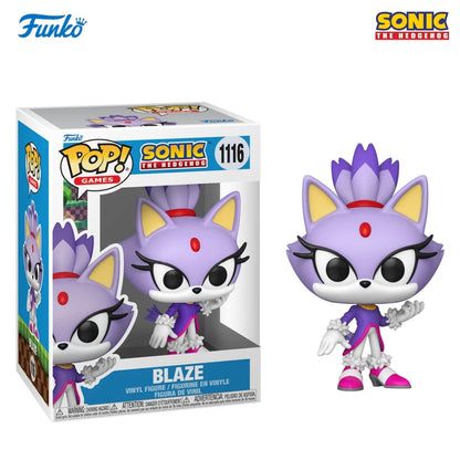 FUNKO POP Blaze the Cat Figure 1116 Collectible Limited Edition Sonic The Hedgehog 5 inch Vinyl Figure Decoration Toy Gift