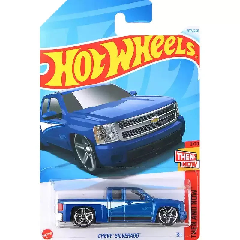2025H Original Hot Wheels Car 19 Chevy Silverado Trail Boss LT 1/64 Diecast Vehicles Metal Model Carro Toy for Boy Birthday Gift