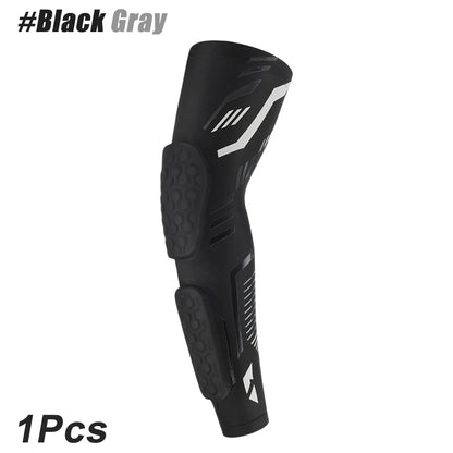 1 Pcs Sports Padded Arm Sleeves Protective Compression Elbow Pad Basketball Football Volleyball Soccer Gym Sport Arm Guards Home