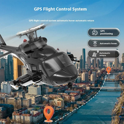 Yuxiang F02s Flying Wolf Armed Helicopter Rc Remote Control Aircraft Gps Positioning Automatic Return 1:34 Aircraft Model